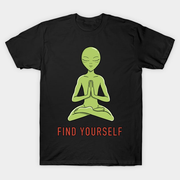 Alien find yourself T-Shirt by Otrebor